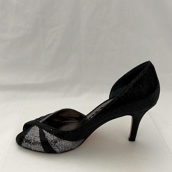 Nina Shoes Silver and black heels - Picture 3 of 4